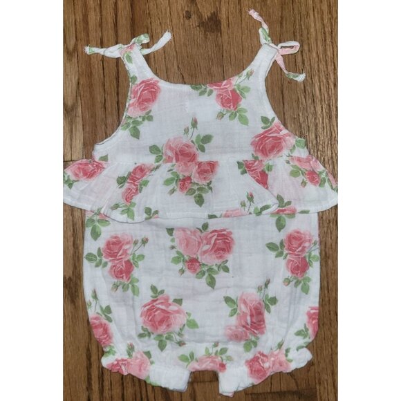 MUD PIE Girls Floral Print Romper Size 0-3 months - Picture 2 of 3